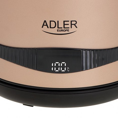 Adler | Kettle | AD 1295 | Electric | 2200 W | 1.7 L | Stainless steel | 360° rotational base | Golden - 6